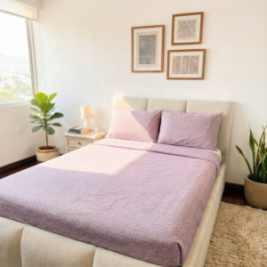 duvet premium estampado blanco y uva