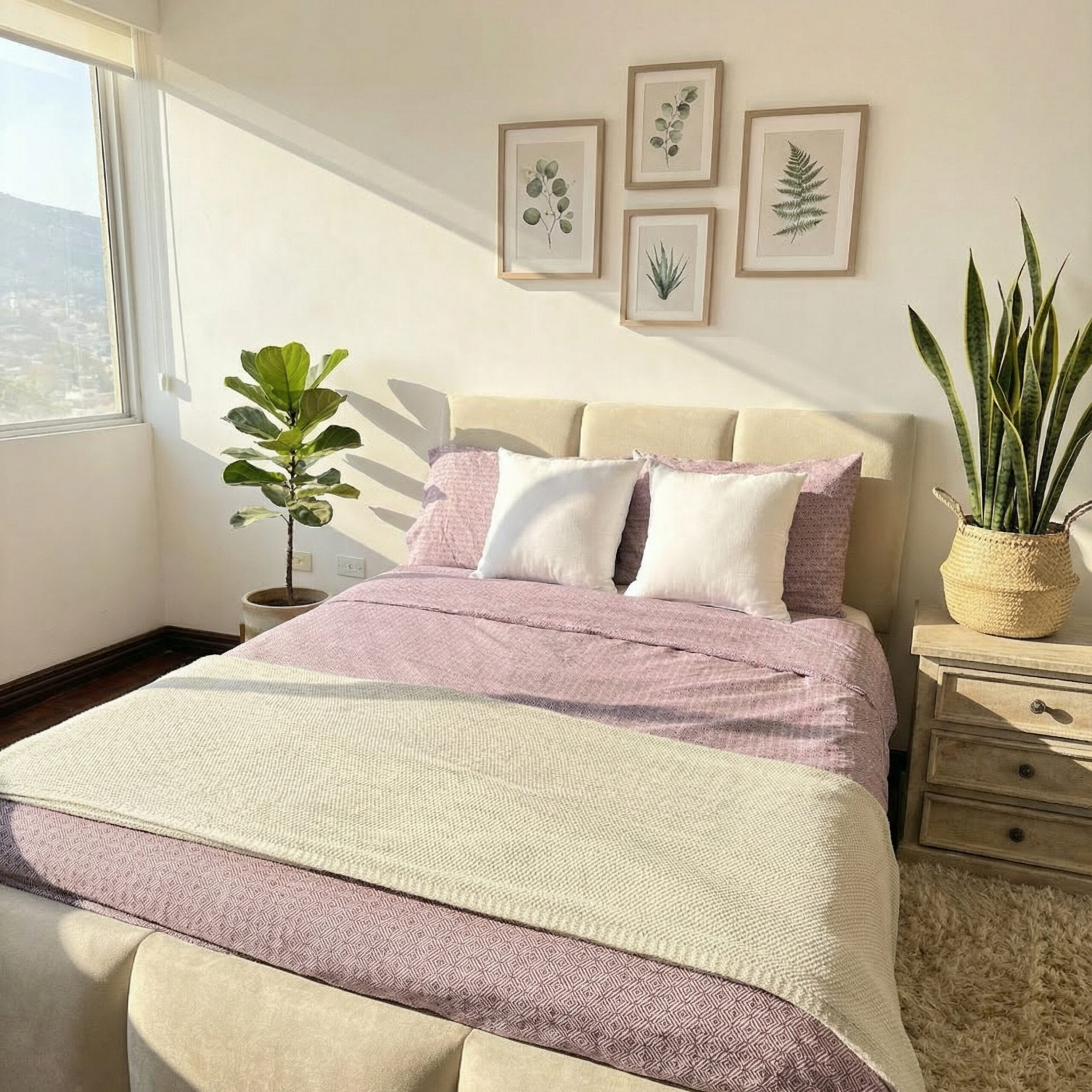 duvet premium estampado blanco y uva duvet premium estampado blanco y uva