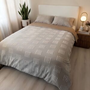 227 duvet textura arena y puntos blancos