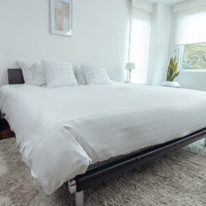 duvet esencial blanco con líneas