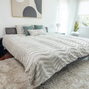 duvet textura punto blanco