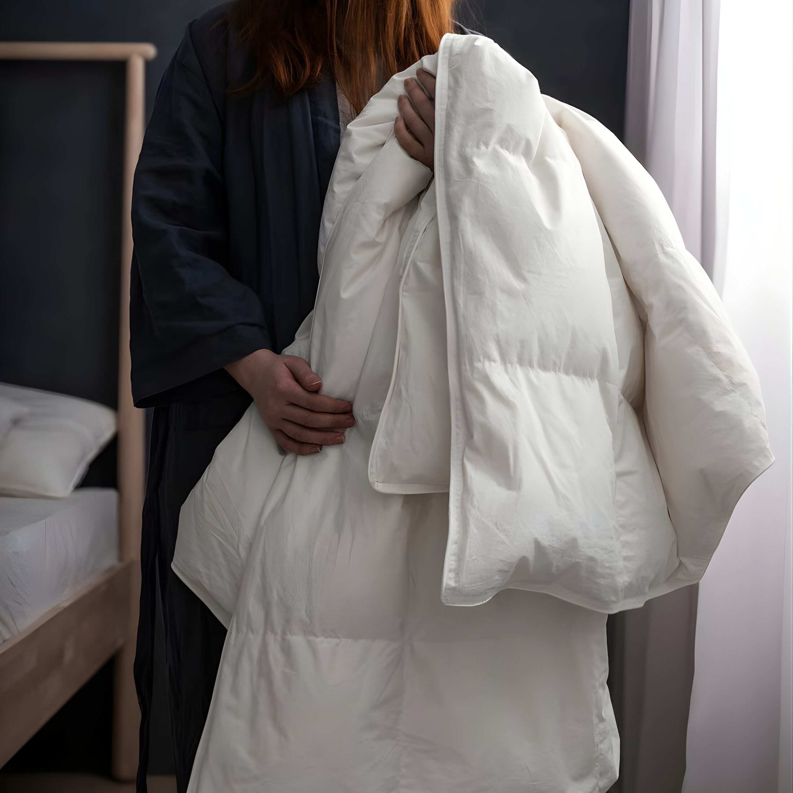 inserto duvet de pluma caliente