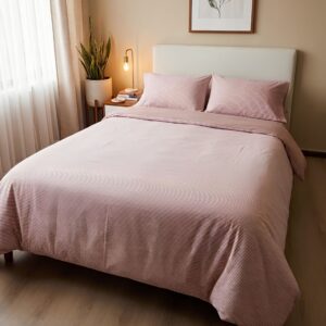 Home 264 duvet premium reversible estampado linea fina:reverso rosado
