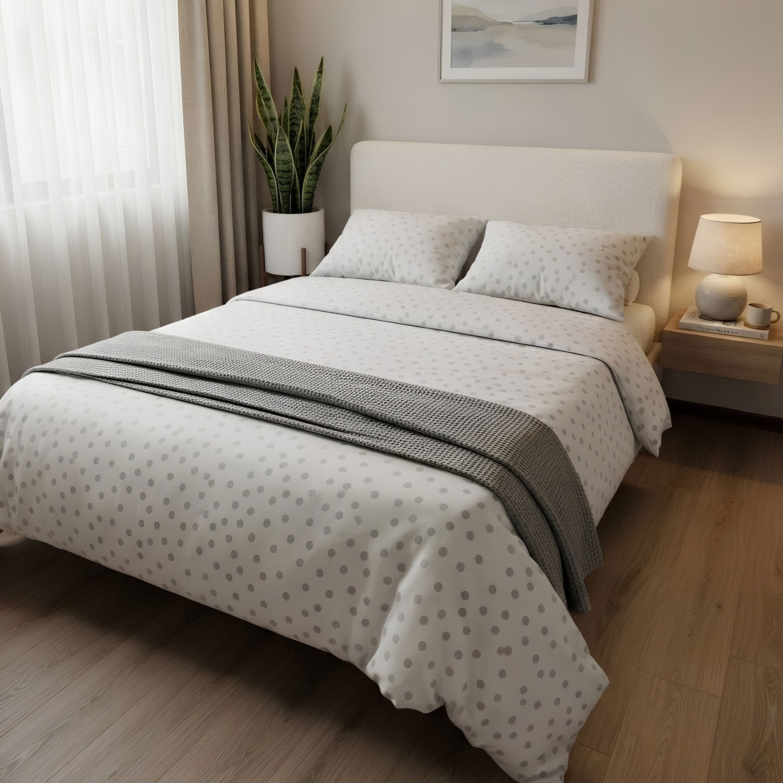 279 duvet premium reversible estampado puntos plomos:reverso lunares gris 279 duvet premium reversible estampado puntos plomos:reverso lunares gris